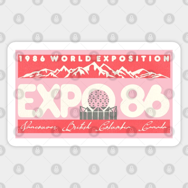 Retro Defunct Expo 86 World's Fair Vancouver Canada Sticker by darklordpug